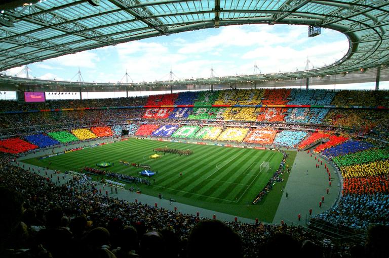 SAINT-DENIS, FRANCE - June 10: World Cup opening Ceremony before the FIFA World Cup Finals 1998 Group A match between Brazil and Scotland at Stade De France on June 10, 1998 in Saint-Denis, France. (Photo by David Davies/Sportsphoto/Allstar via Getty Images)